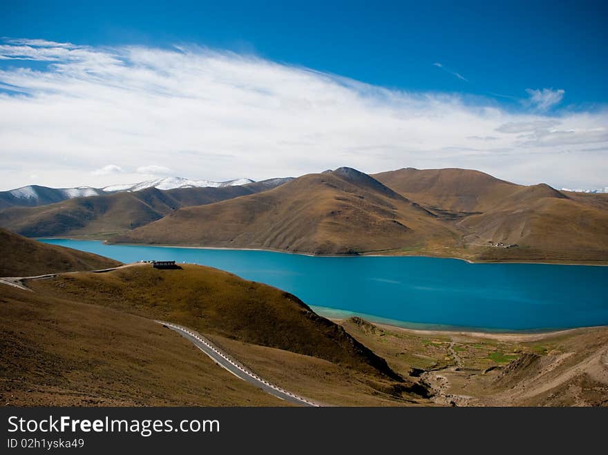 Scenery of mountains and lakes in Tibet. Scenery of mountains and lakes in Tibet