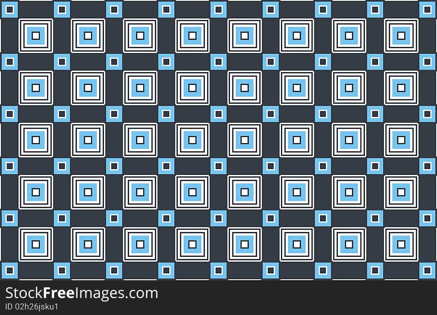 Style Pattern Background - Blue and white squares. Style Pattern Background - Blue and white squares