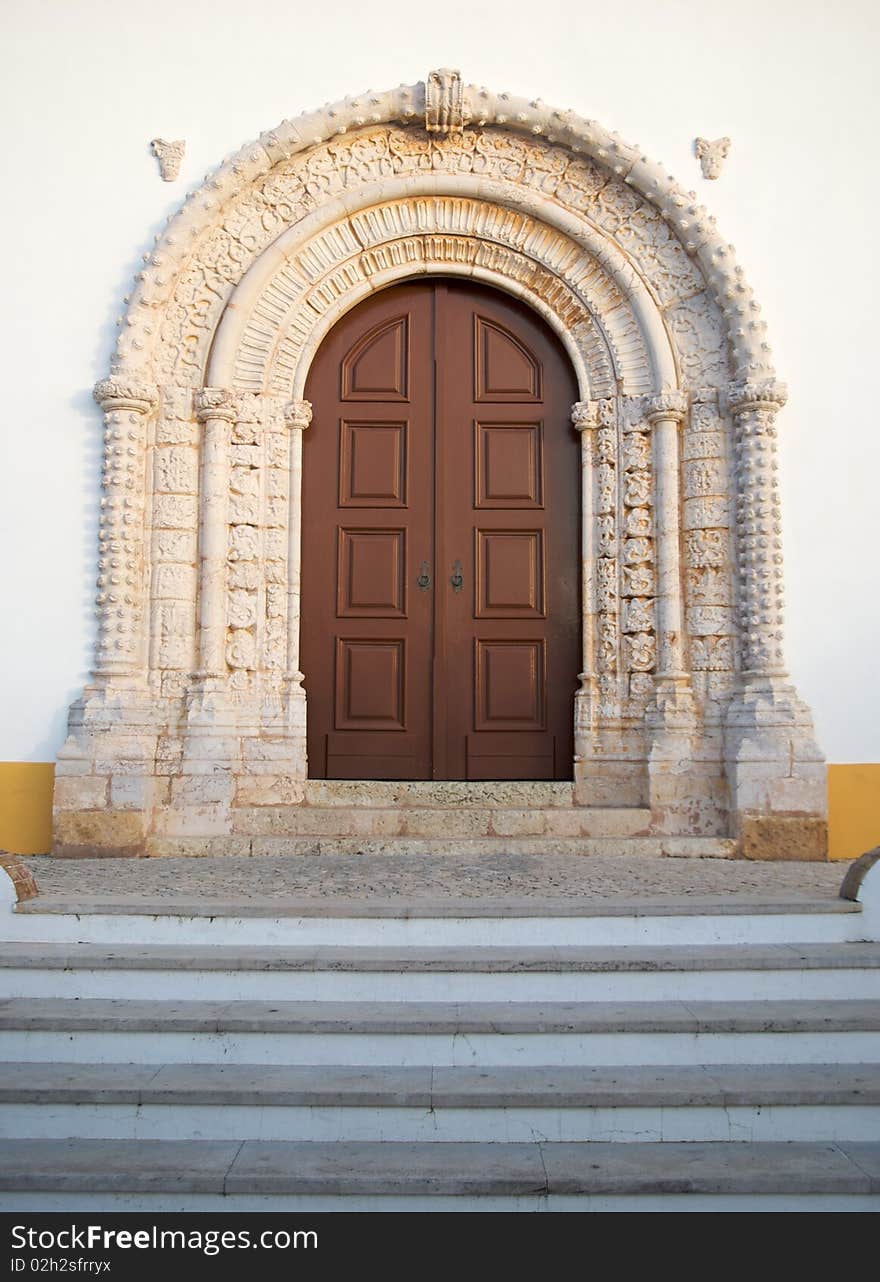 Church front entrance