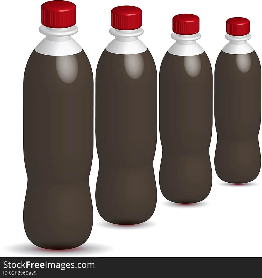 Cola Bottles Isolated