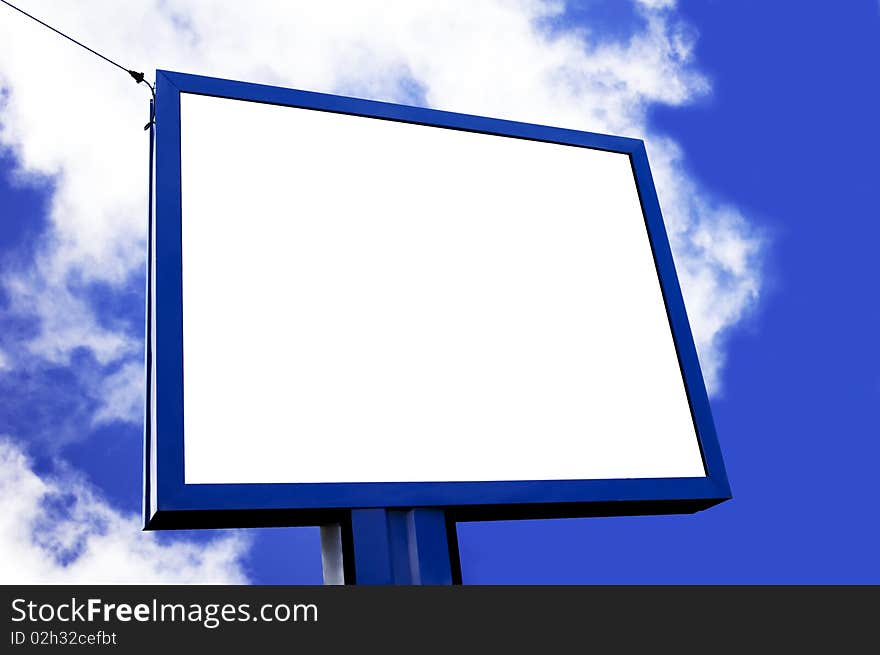 Blank billboard