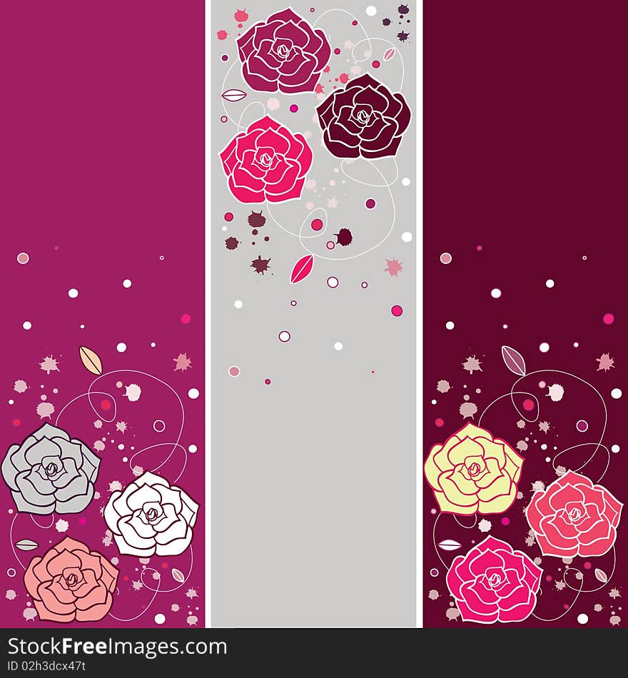 Banners With Roses