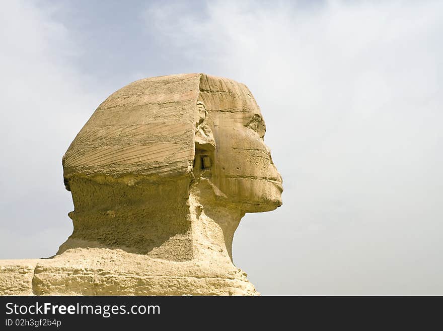 Profile of the Sphinx of Giza. Profile of the Sphinx of Giza