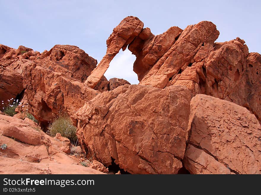 Elephant Rock at Valley of Fire in Nevada