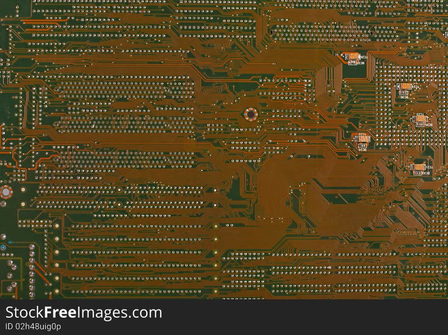 Details of a computer motherboard