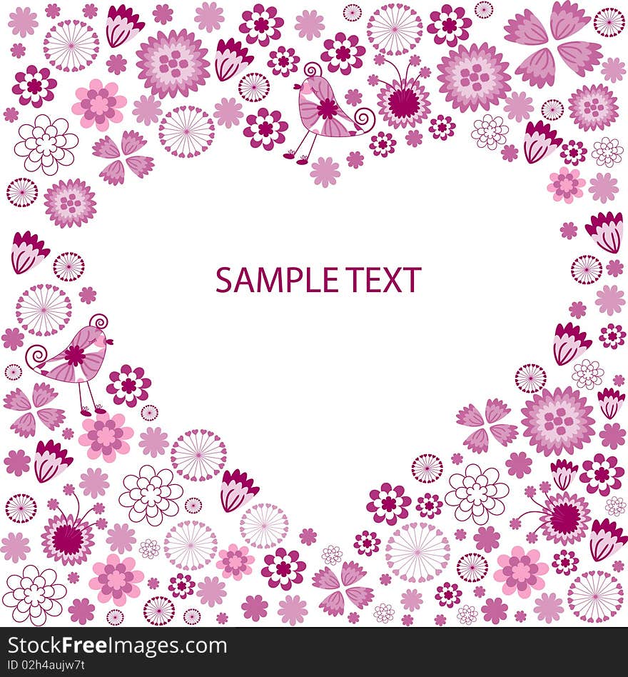 The Abstract Floral Background.