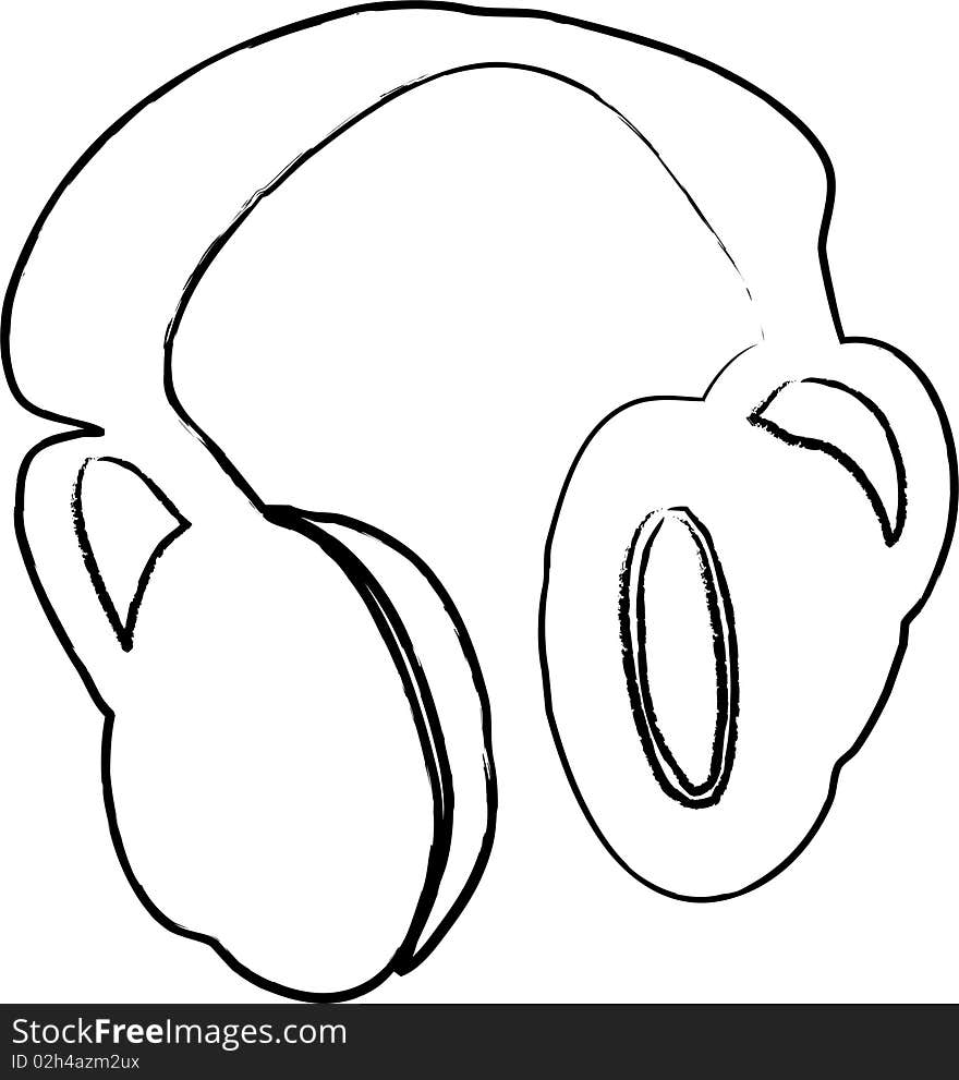 Headphones  illustration