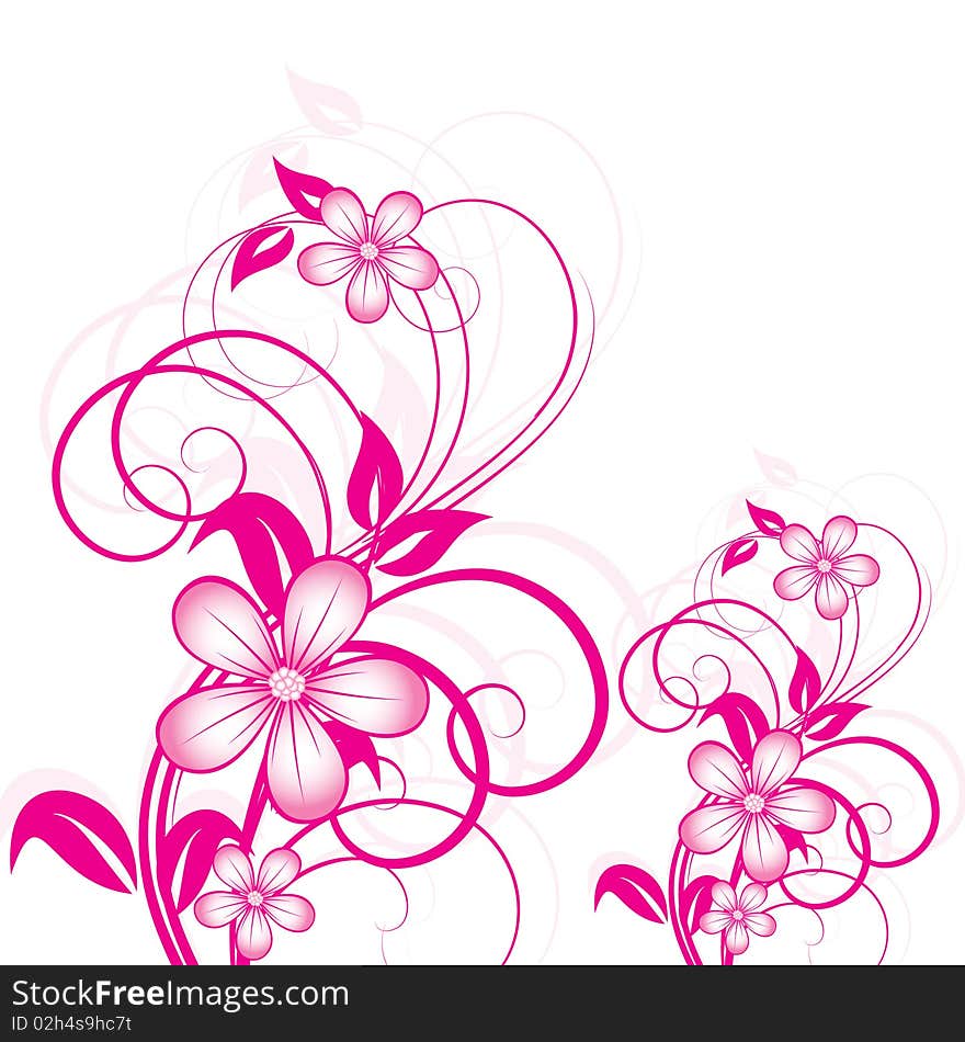 Abstract Floral Background