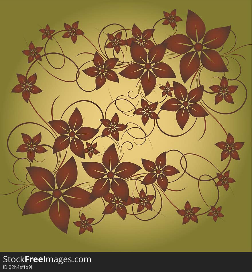 Abstract flowers background with place for your text. Abstract flowers background with place for your text