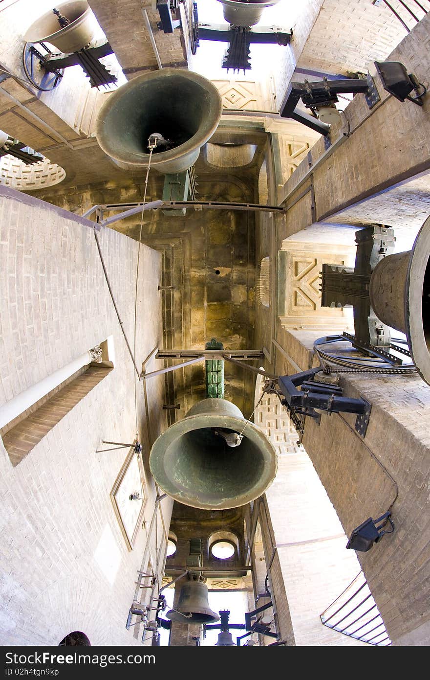 Bells of La Giralda, Cathedral of Seville, Andalusia, Spain