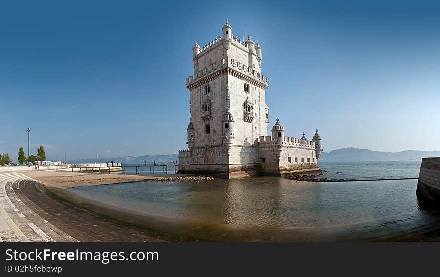 Tower of Belem (Torre de Belem), Lisbon, Portugal. Tower of Belem (Torre de Belem), Lisbon, Portugal