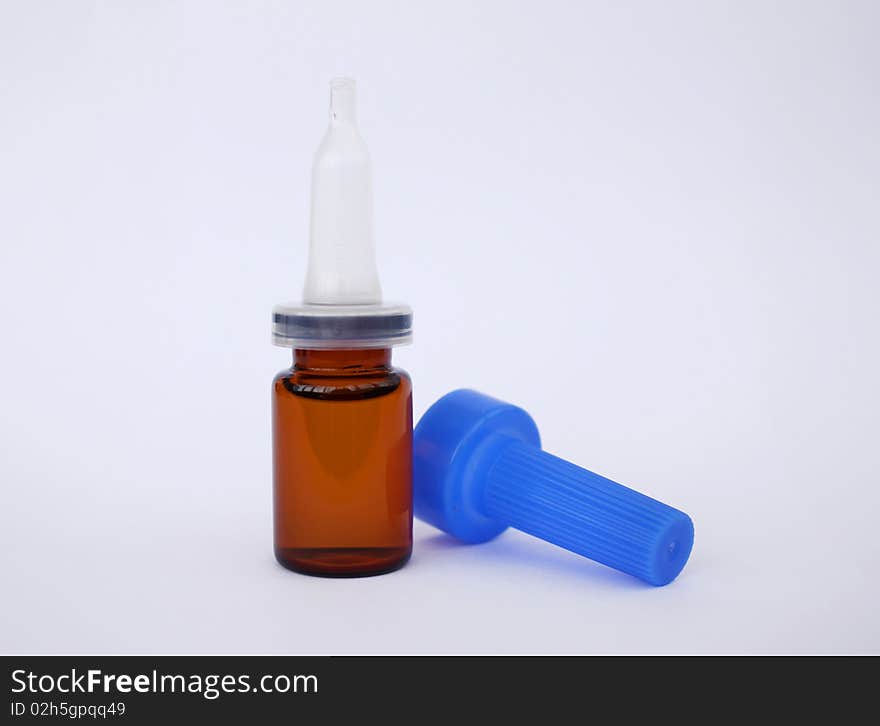 Bottle on a white background. Bottle on a white background