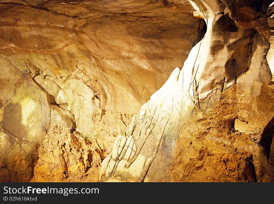 Stalactites and stalagmites in ancient caves of Borneo. Stalactites and stalagmites in ancient caves of Borneo.