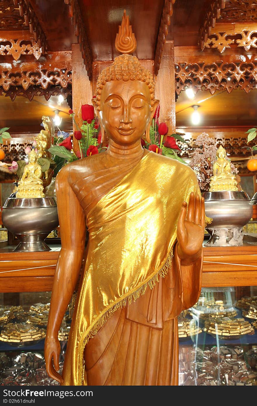 Buddha Wooden Image