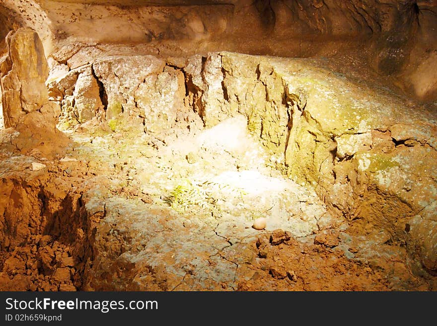 Stalactites and stalagmites in ancient caves of Borneo. Stalactites and stalagmites in ancient caves of Borneo.