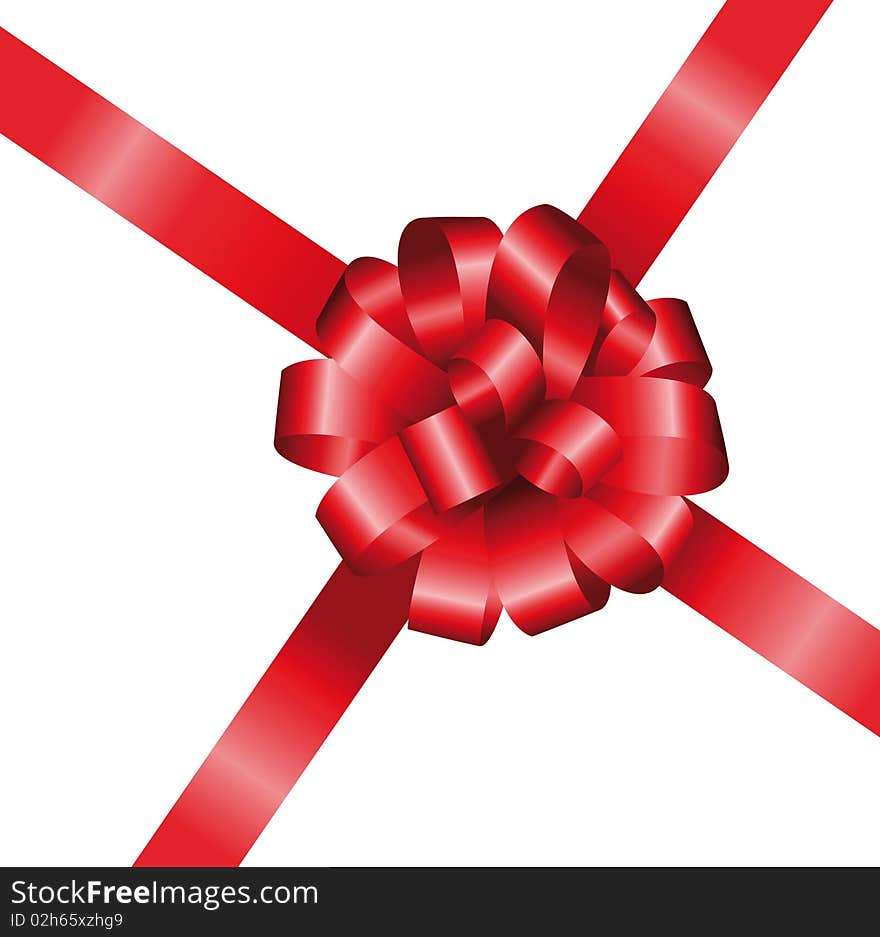 Vector Bow And Ribbon