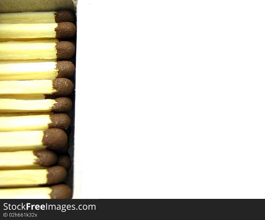 Matches isolated on a white background