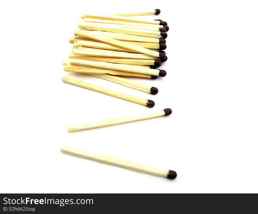 Matches isolated on a white background