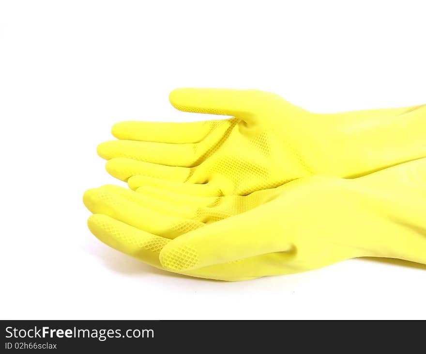 Gloves isolated on a white