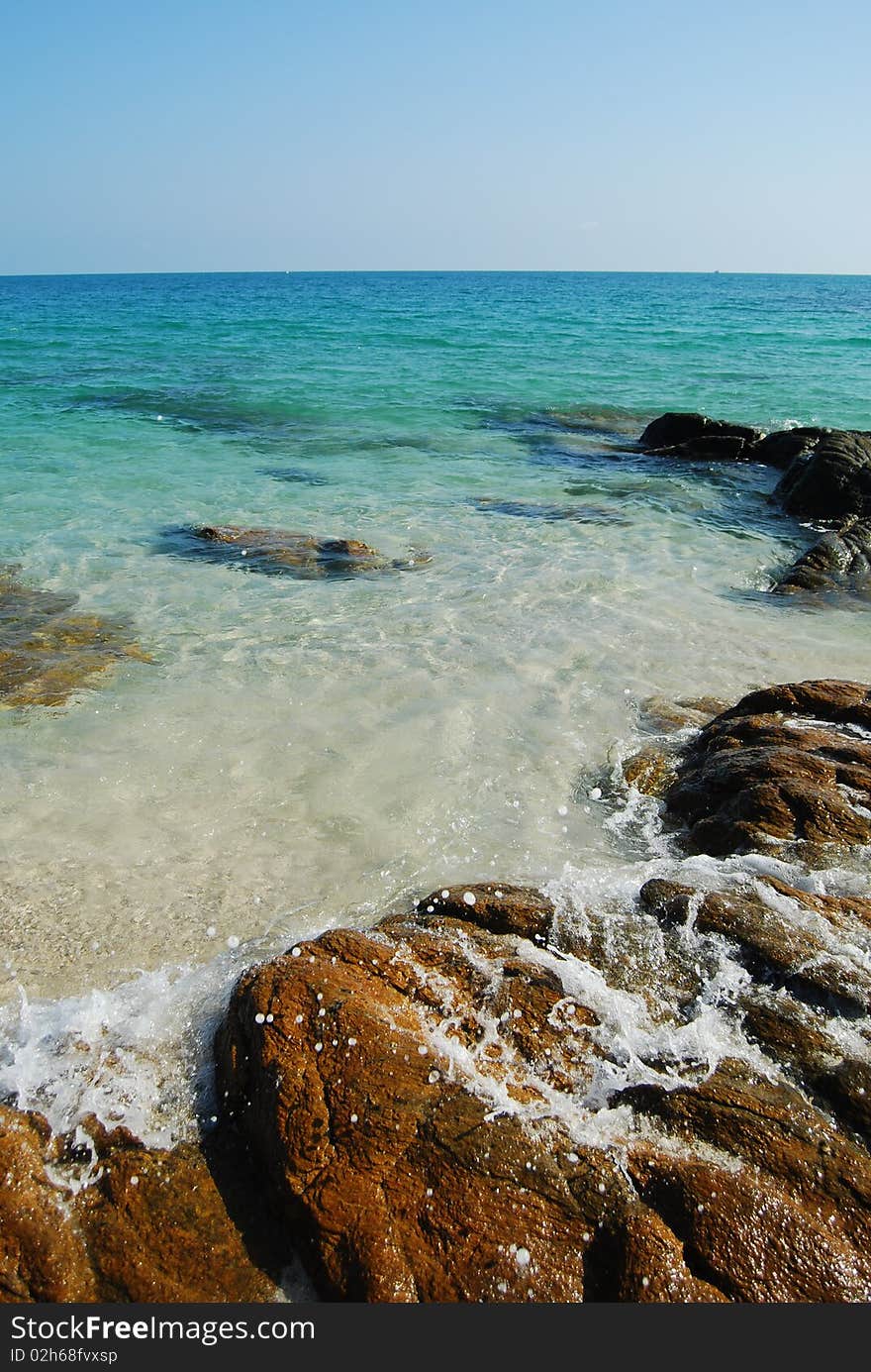 Rocks on the beach