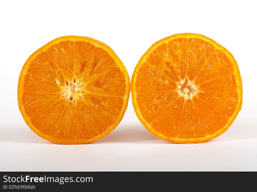 Juicy half orange