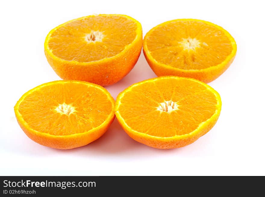 Juicy half orange