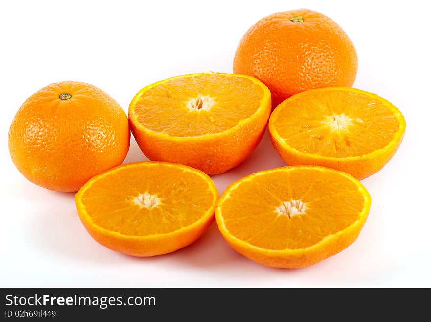 Juicy half orange