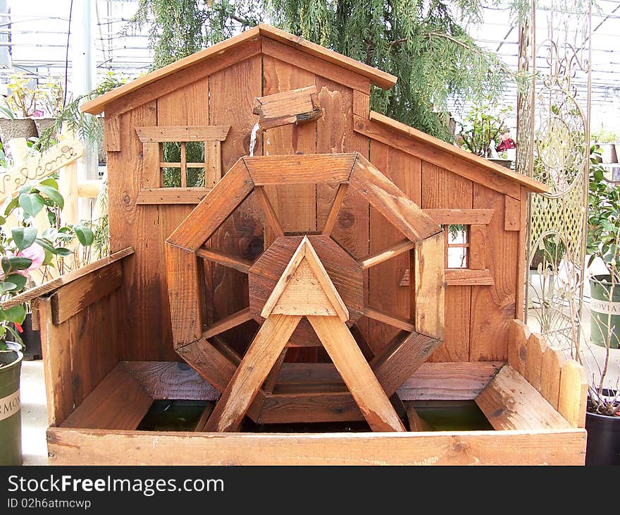 Stock image of Greenhouse fountain