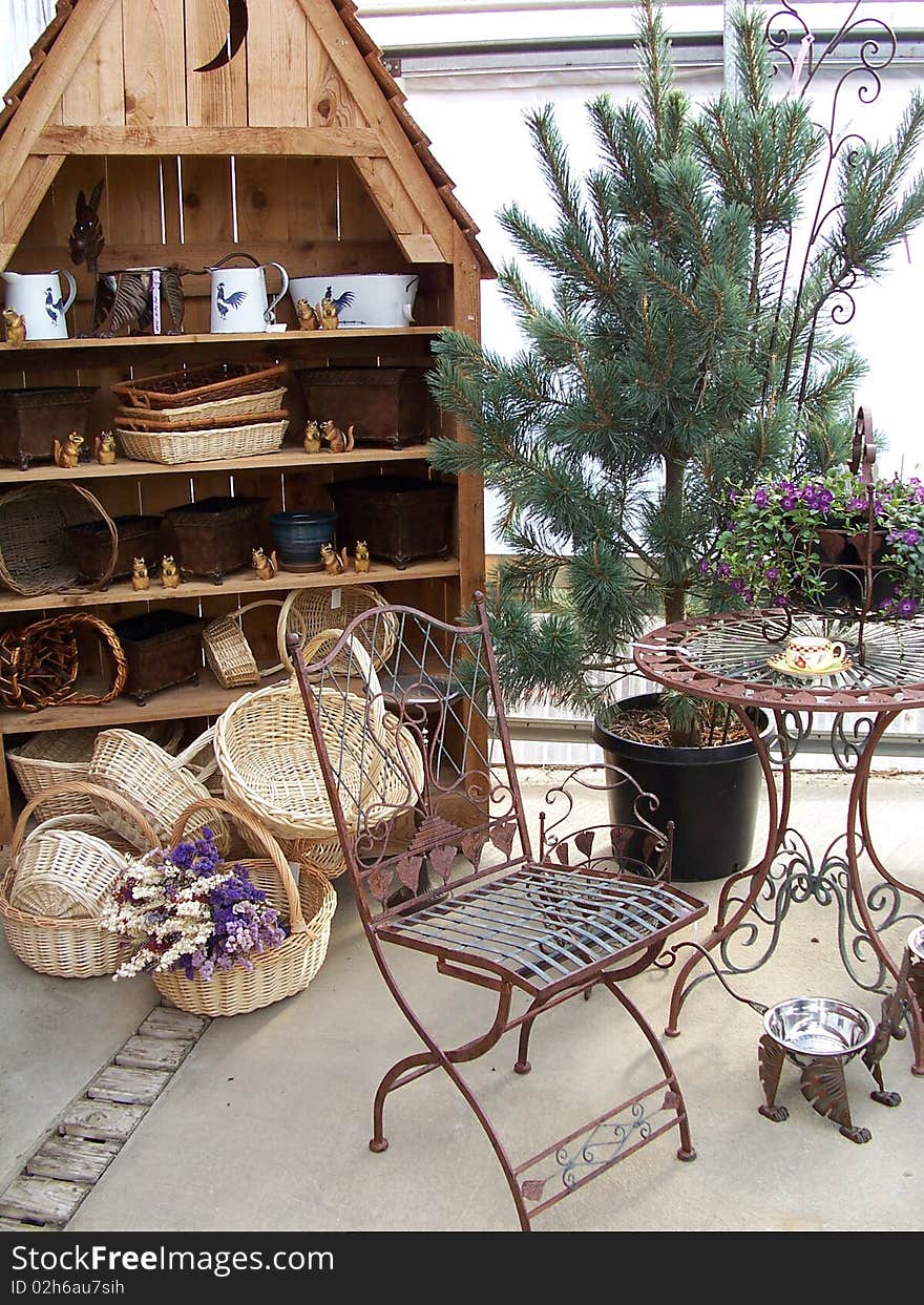 Stock image of Greenhouse room