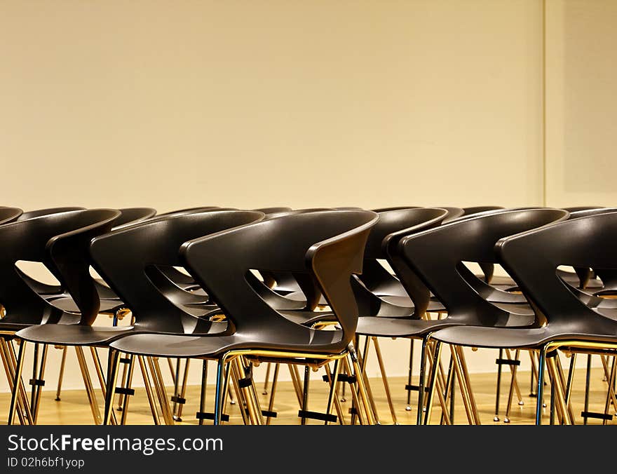 Chairs in a conference room