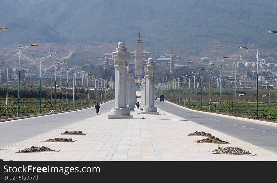 Dali three pagodas yunnan province