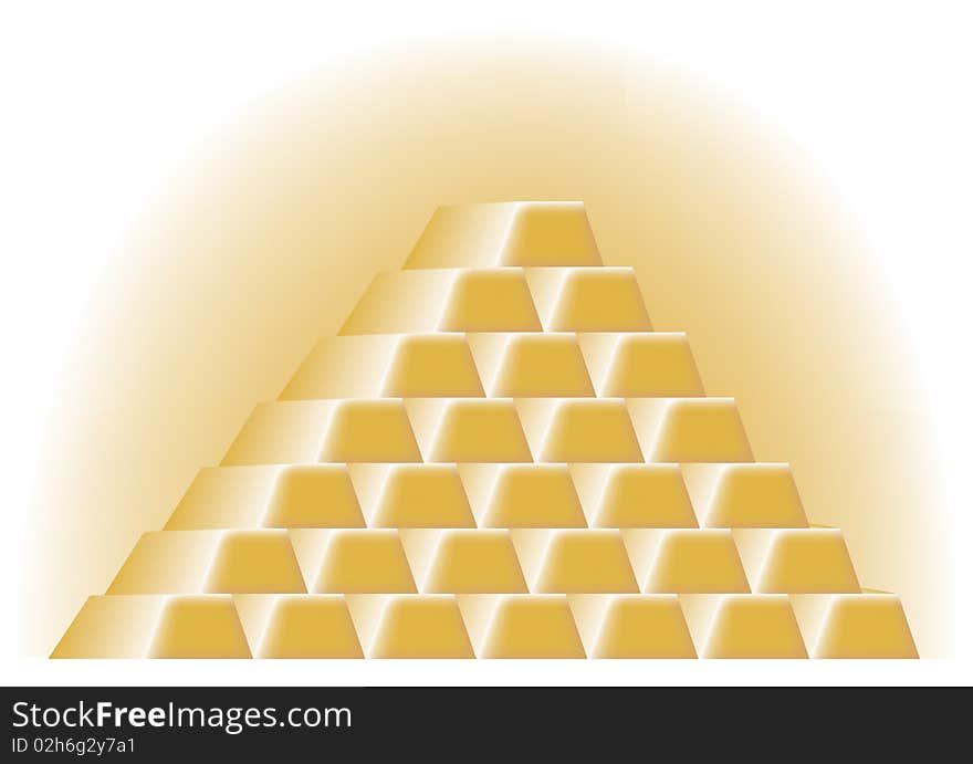 Pyramid of Gold Bars