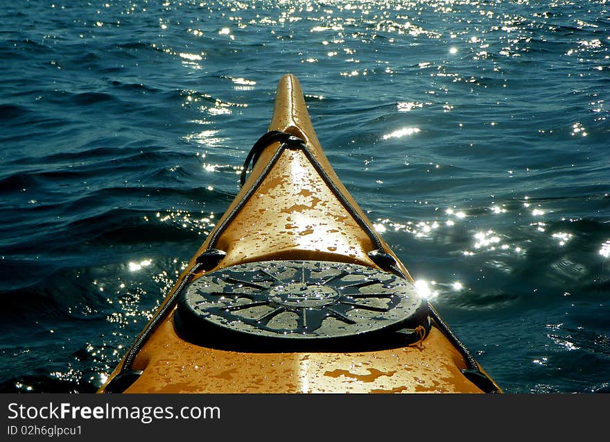 Sea kayak in the sun, Slovenia