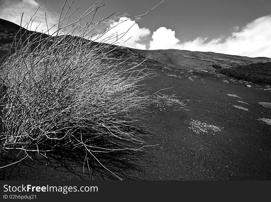 Detail of volcano mount Etna crater in Sicily, Italy. Detail of volcano mount Etna crater in Sicily, Italy