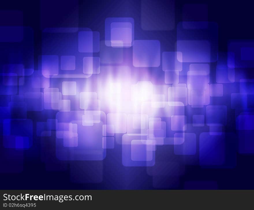 Abstract background with transparent squares.