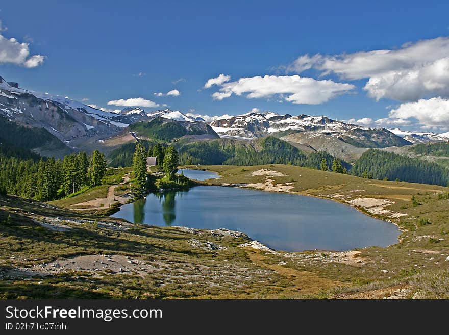 Summer hiking at Elfin lake. Summer hiking at Elfin lake.