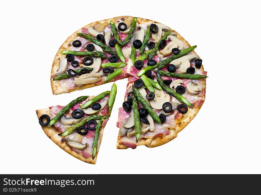 Fresh Pizza, with Clipping Path. Fresh Pizza, with Clipping Path
