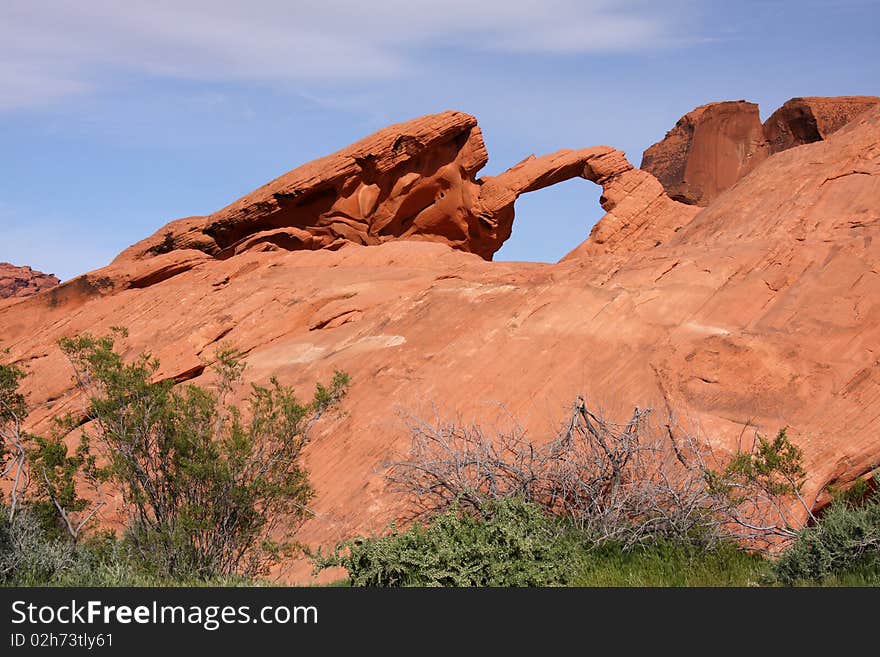 Arch Rock at Valley of Fire Nevada