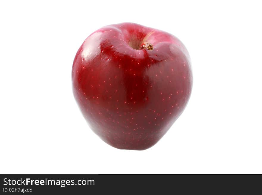 A perfect red apple isolated on white background. A perfect red apple isolated on white background.