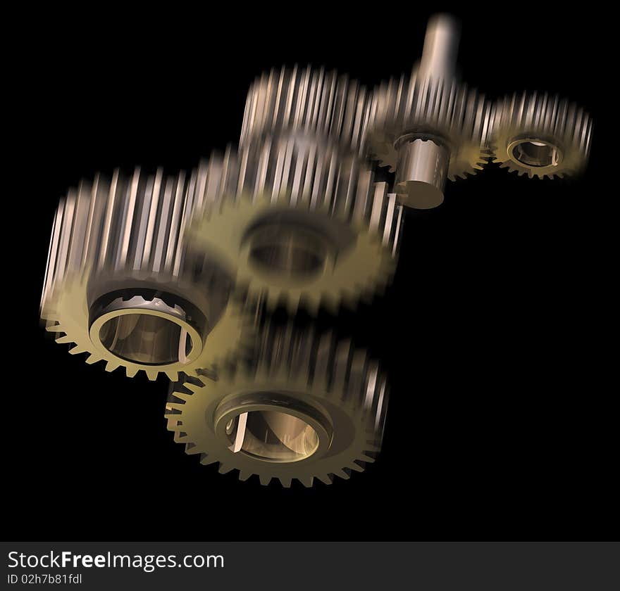 Mechanism of gear wheels