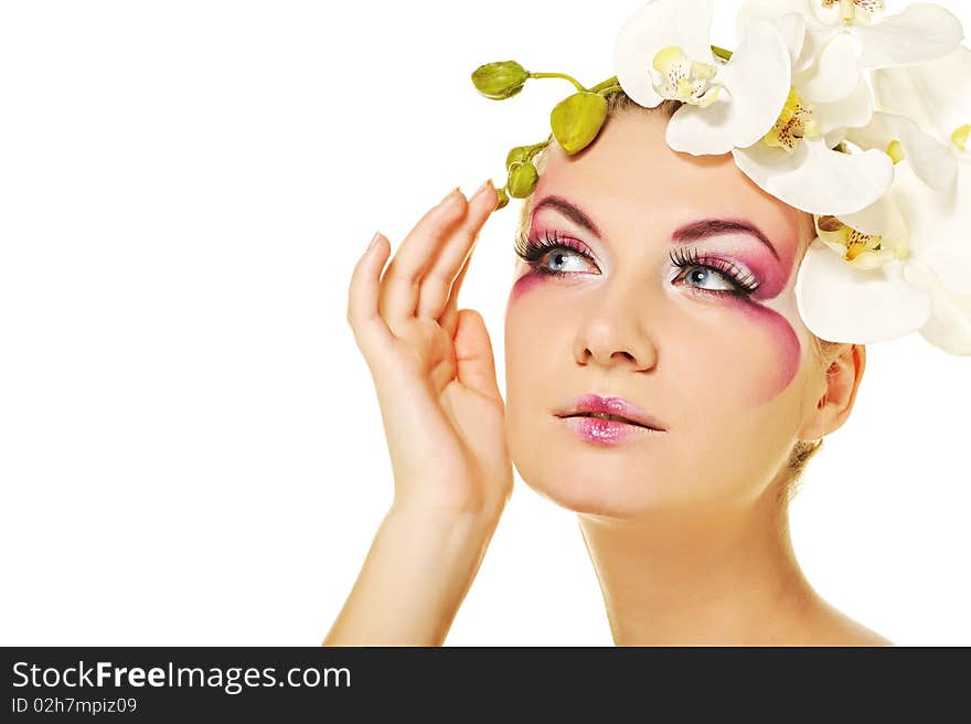 woman with creative make-up