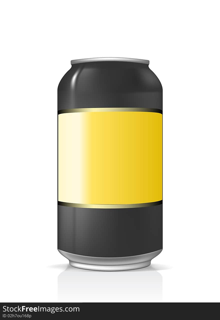 Beer can blank and isolated