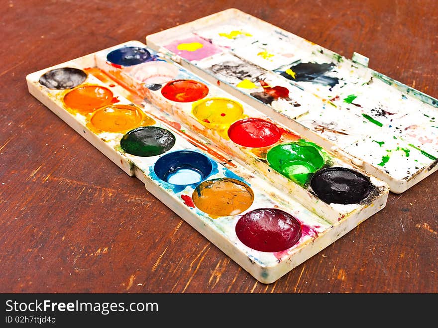 Water colour paints