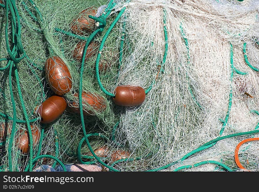 A tangled mess of lines and floats...yet somehow the fishermen always manage to get them apart. A tangled mess of lines and floats...yet somehow the fishermen always manage to get them apart.