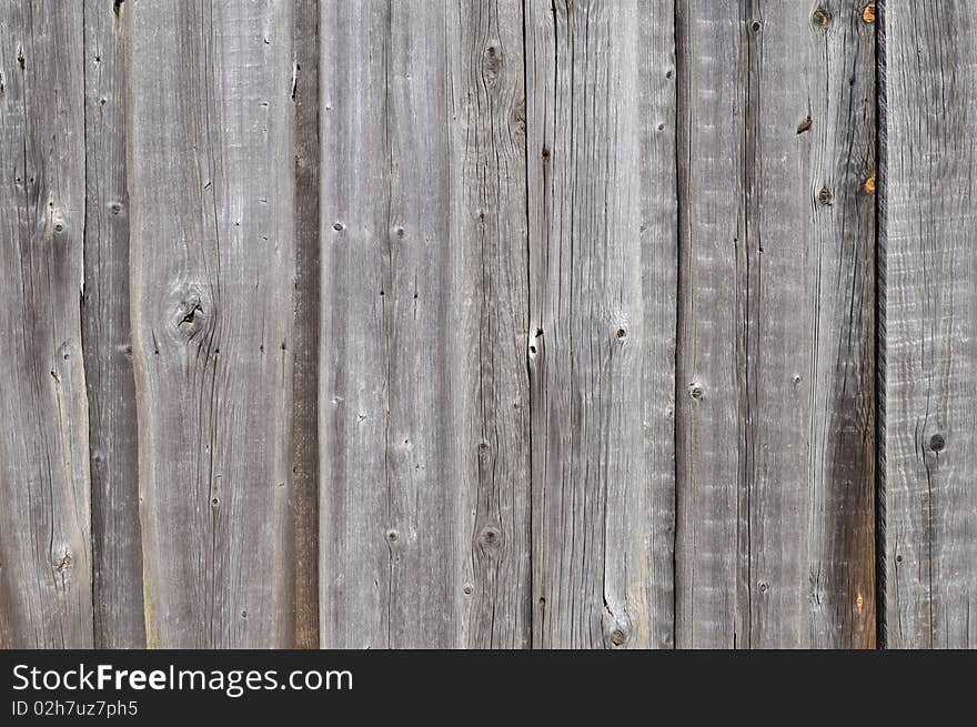 Rough Gray Wooden Boards Background