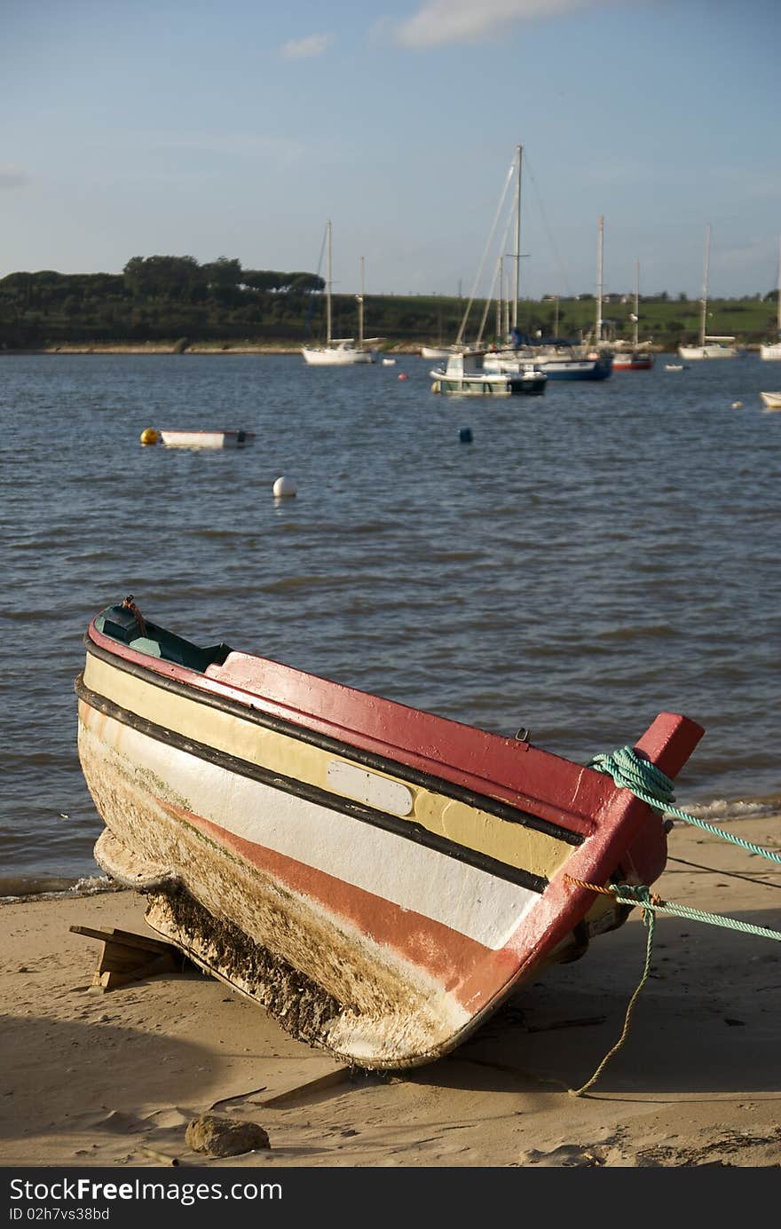 Fishing boat in Alvor