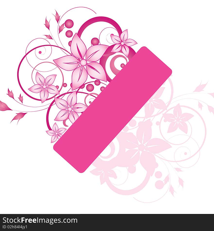 Abstract flowers background with place for your text. Abstract flowers background with place for your text