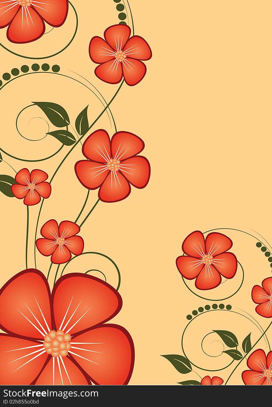 Abstract Floral Background