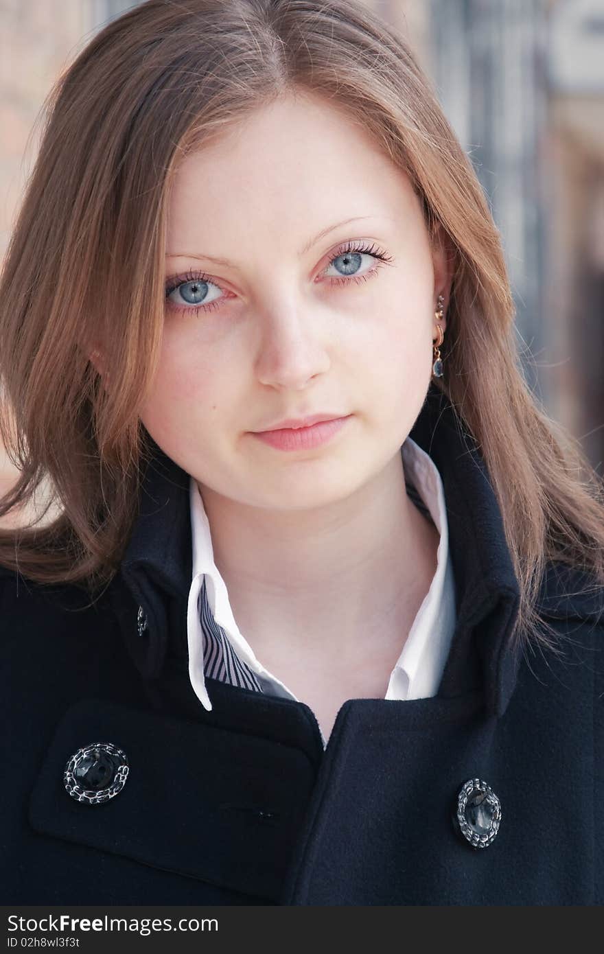 Portrait of young beautiful girl