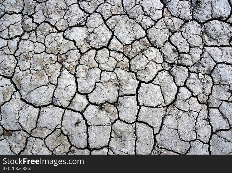 Cracked ground texture